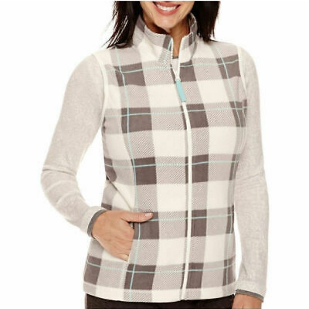 Made for Life Women's Plaid Fleece Vest
